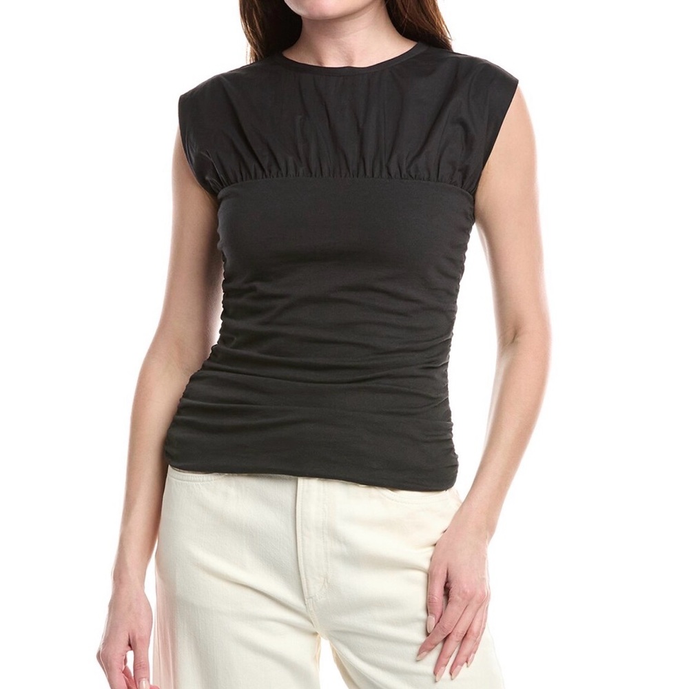 Rag & Bone Mica Banded Top in Black